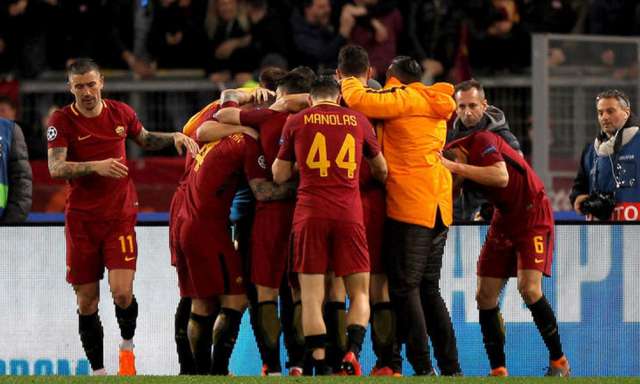 روما وبرشلونة بدورى الابطال