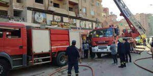 حريق كفر الجزار بنها