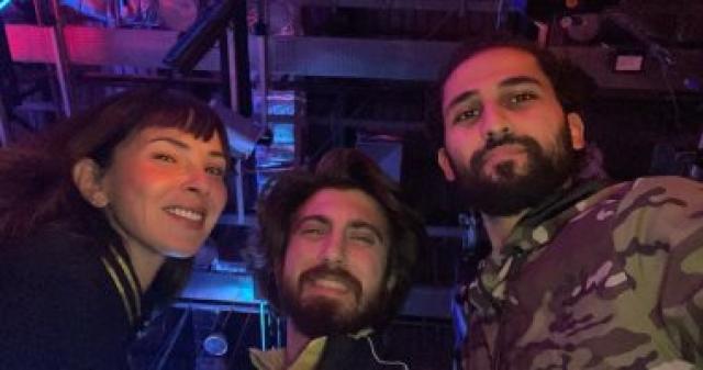 سمر مرسى فى كواليس مسلسل منعطف خطر