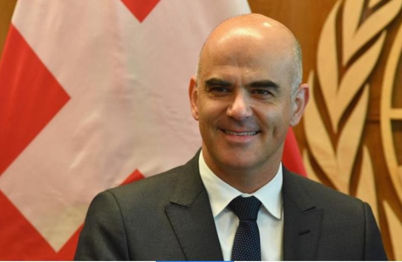 الرئيس السويسري ألان بيرسيه