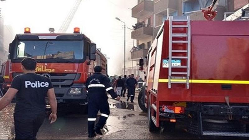 السيطرة على حريق فى ملاهى مغلقة بالعبور