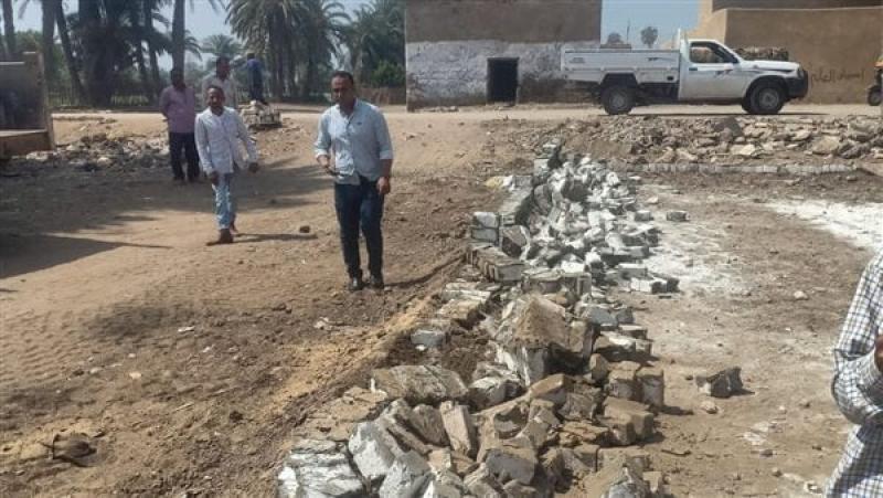 جانب من حملة إزالة التعديات والمخالفات