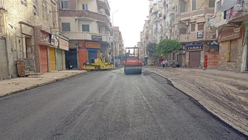 رصف الشوارع بحي الجمرك