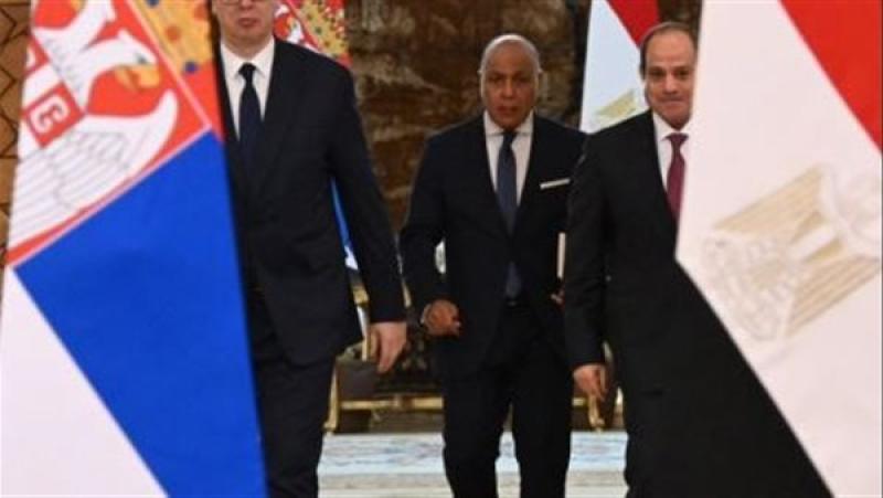 الرئيس السيسي ونظيره الصربي