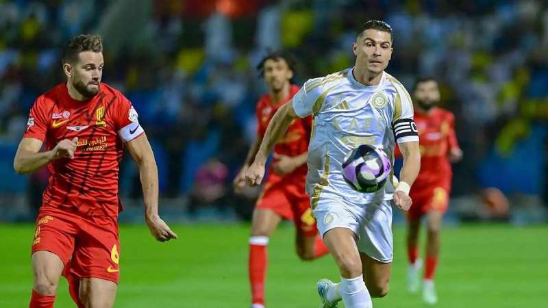 كريستيانو رونالدو من مباراة النصر والقادسية