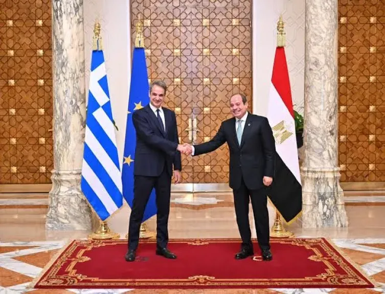 السيسي ورئيس الوزراء اليوناني