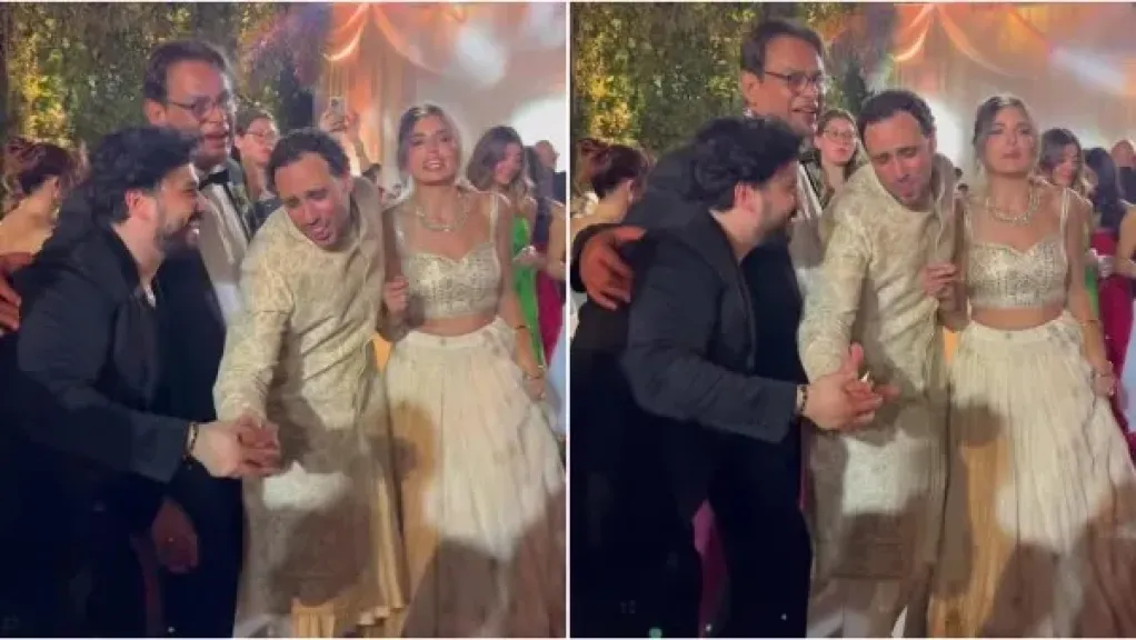 مصطفى حجاج في حفل زفاف رامي عاشور