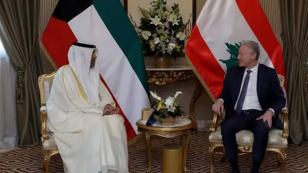 رئيس لبنان ورئيس الوزراء الكويتي