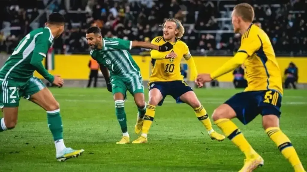 مباراة الجزائر والسويد