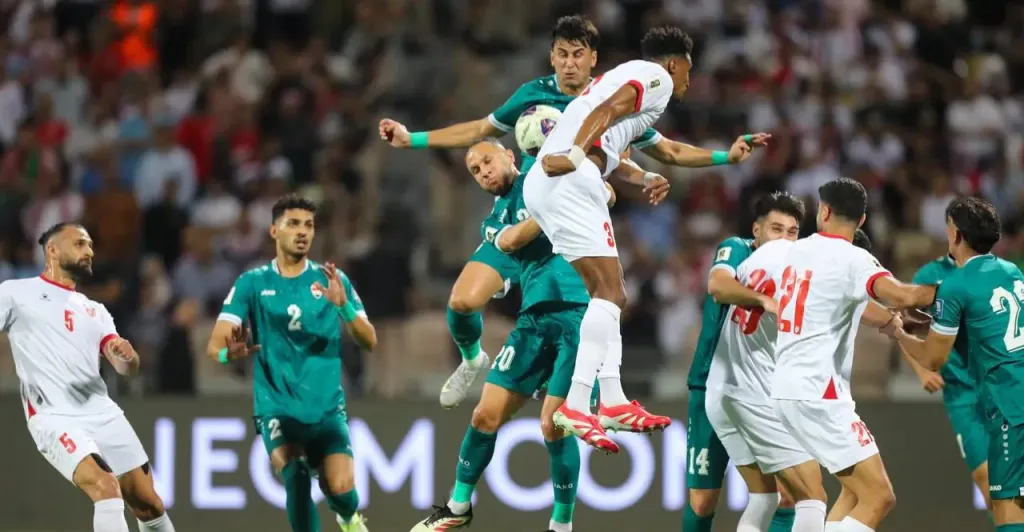مباراة العراق والأردن