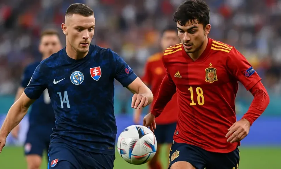 مباراة اسبانيا وسلوفاكيا