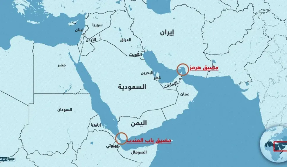 خريطة ايران وحدودها