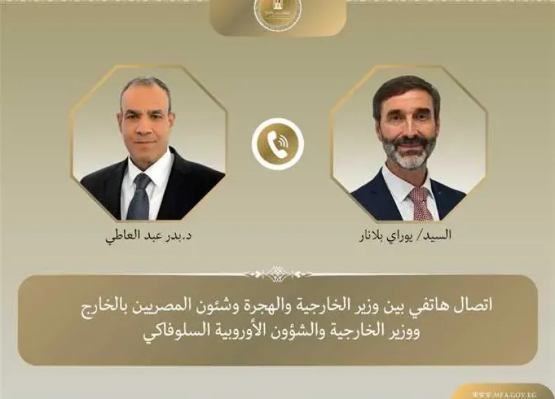 وزايرة الخارجية المصري ووزير الشؤون الخارجية والأوروبية بجمهورية سلوفاكيا