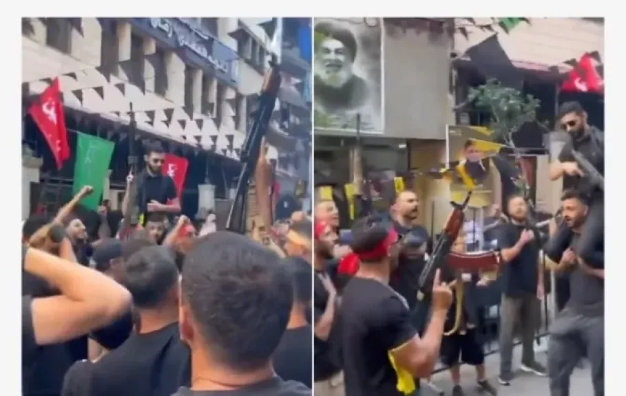 عناصر من حزب الله في بيروت