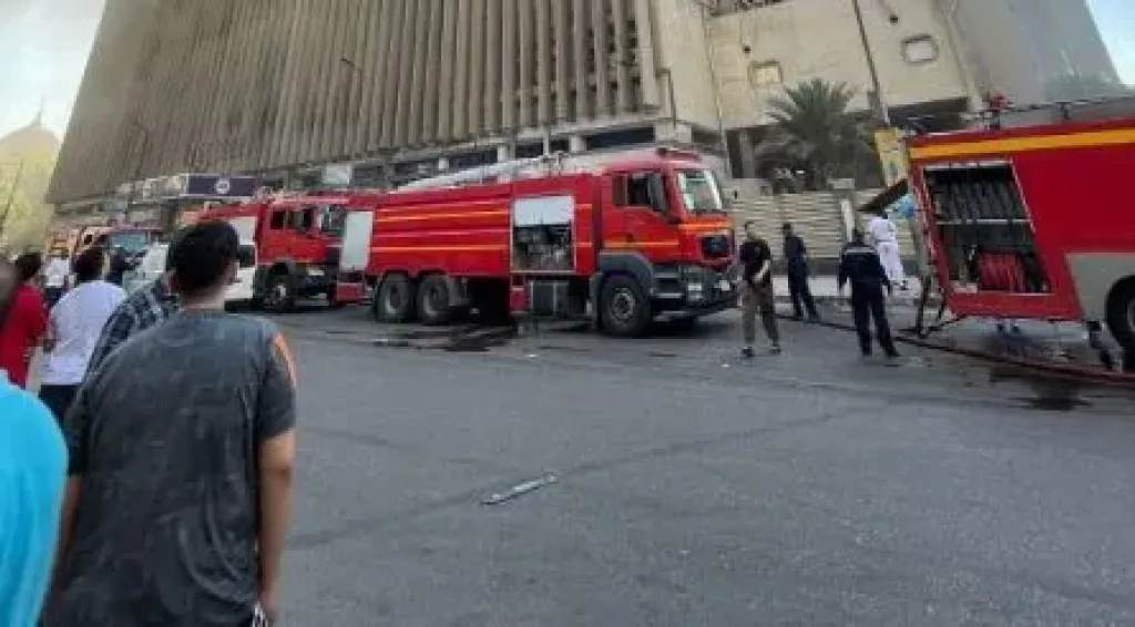 حريق سنترال رمسيس