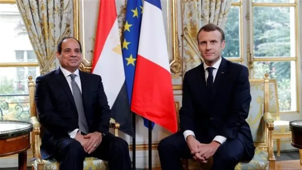 الرئيس السيسي والرئيس ماكرون