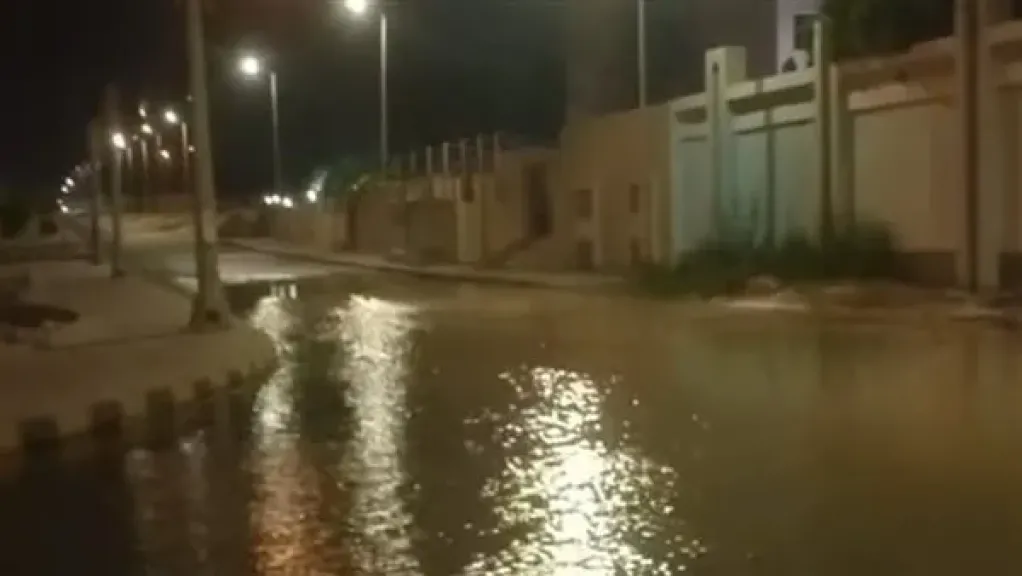 انفجار مواسير مياه في المنيا