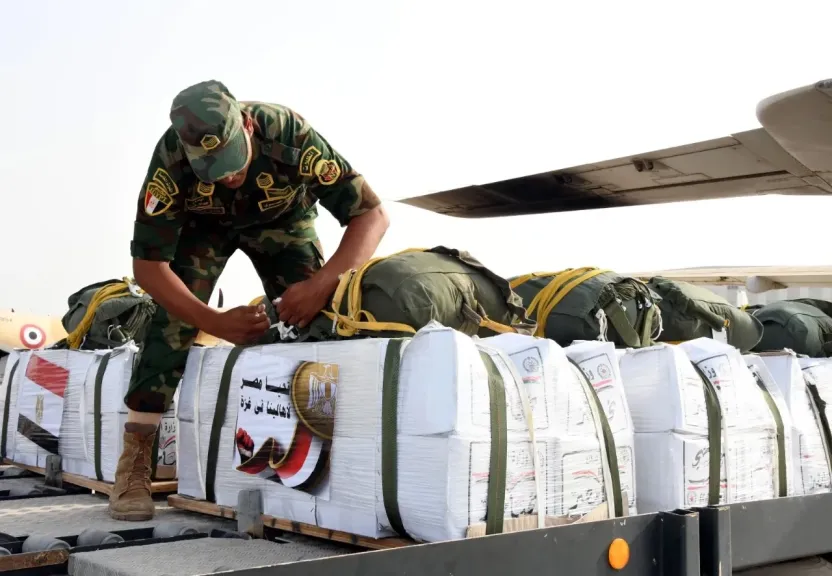المساعدات المصرية